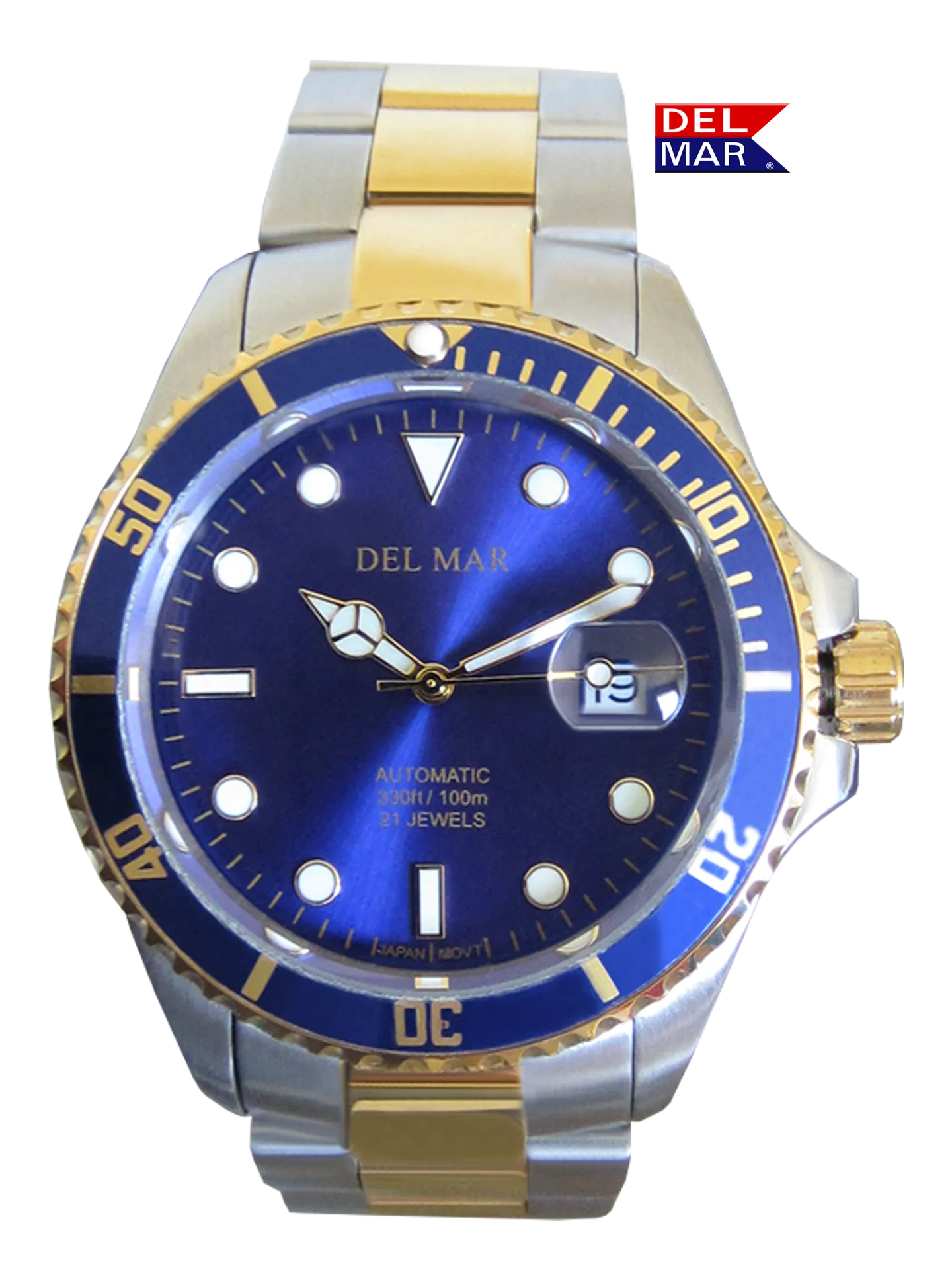 Men's Premier Automatic Watch Blue Dial, Two-Tone SS Band #50388