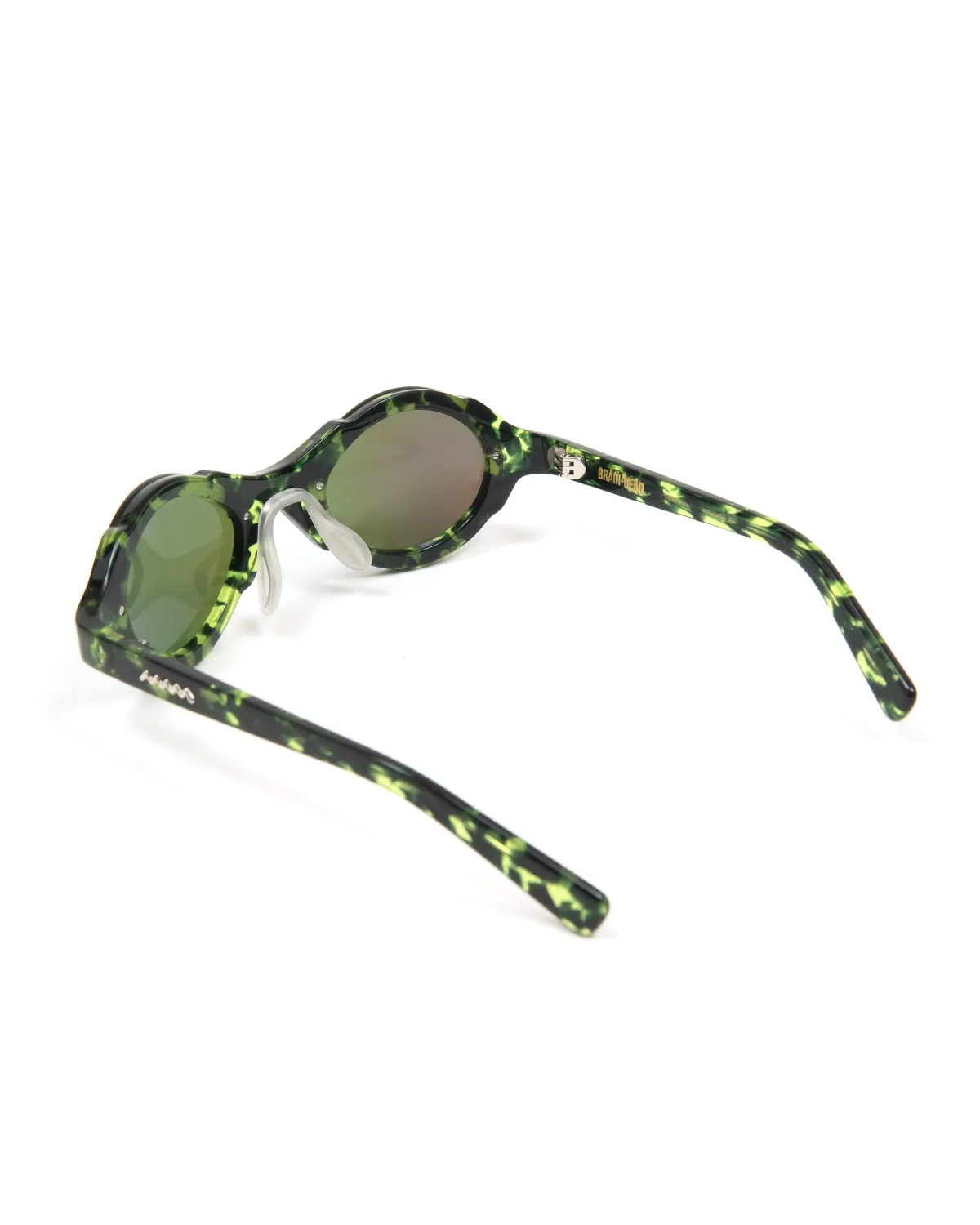 Mutant Post Modern Primitive Eye Protection - Black-Green Tortoise /Blue Reflective