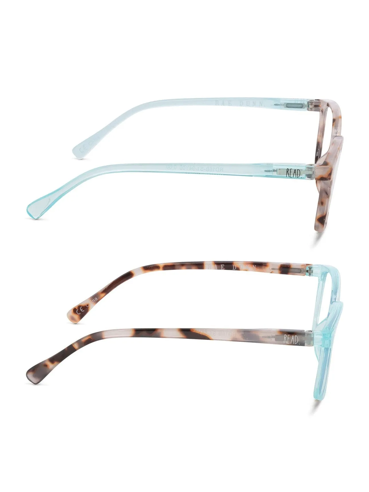 NALA 2-Pack Blue Light Blocking Reading Glasses with "READ MORE" Signature Font Hard Case