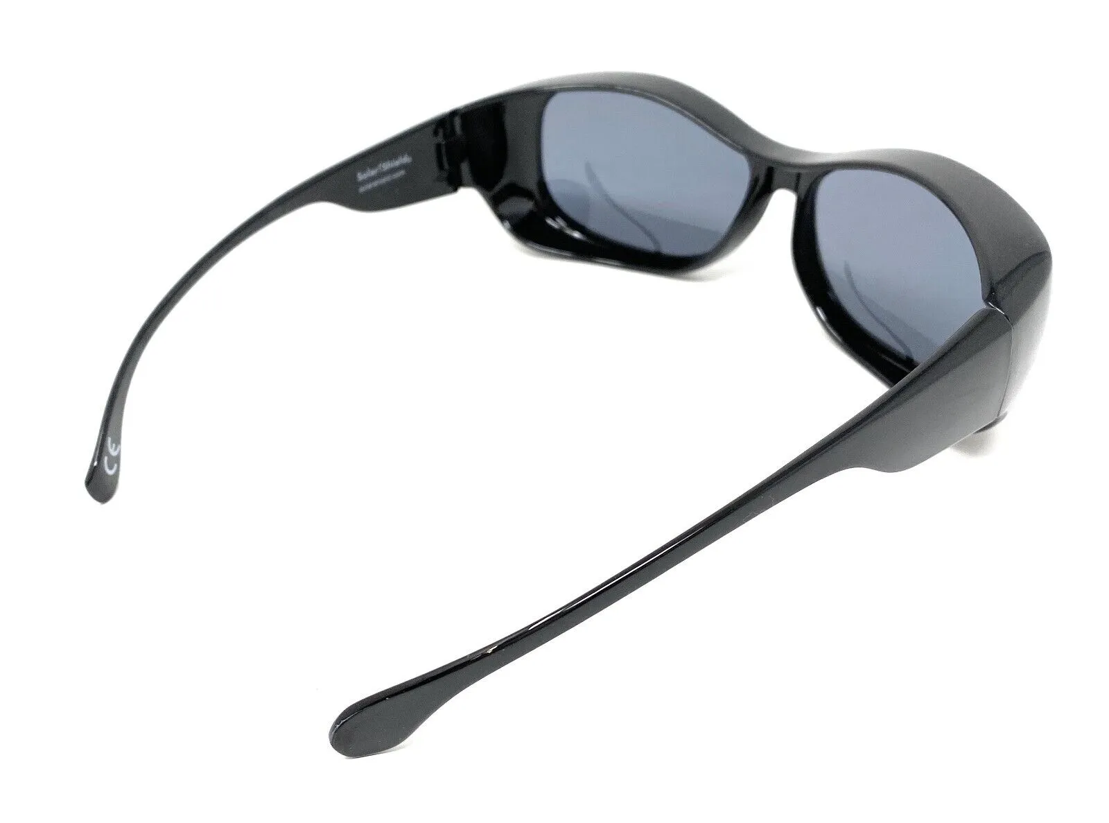 Polarised Sunglasses Optical Covers Over Spectacles BLACK Diamond Effect 571