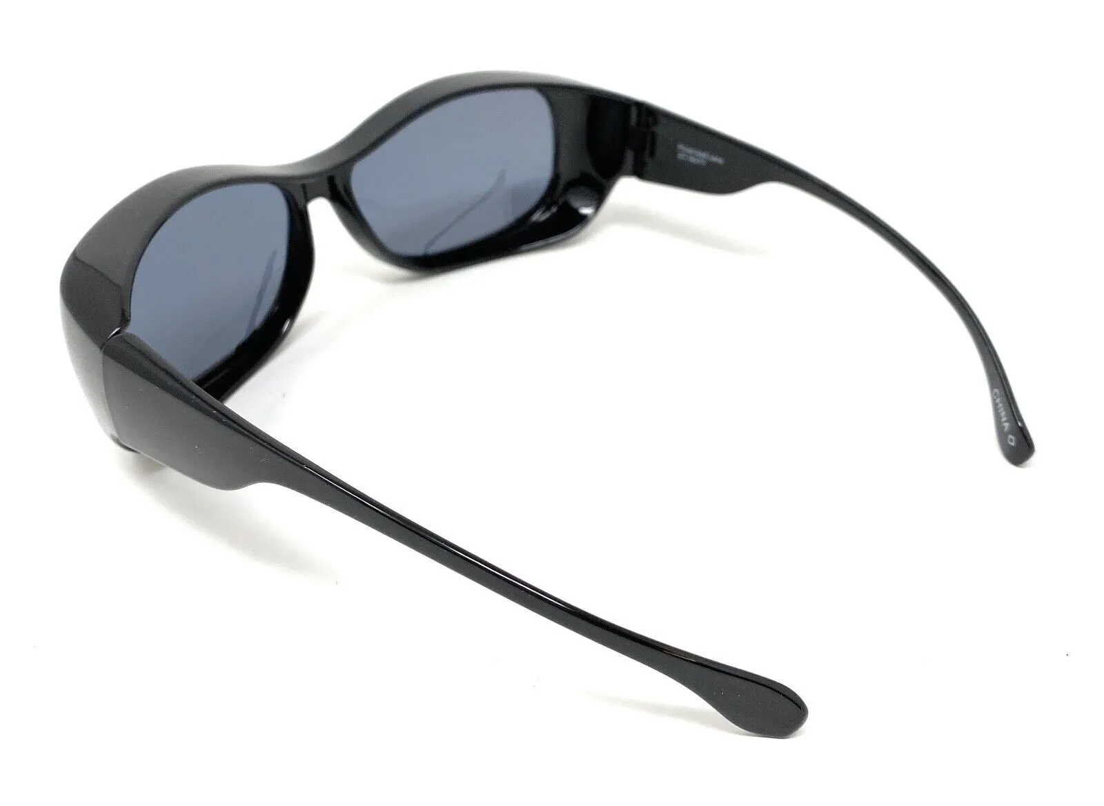 Polarised Sunglasses Optical Covers Over Spectacles BLACK Diamond Effect 571