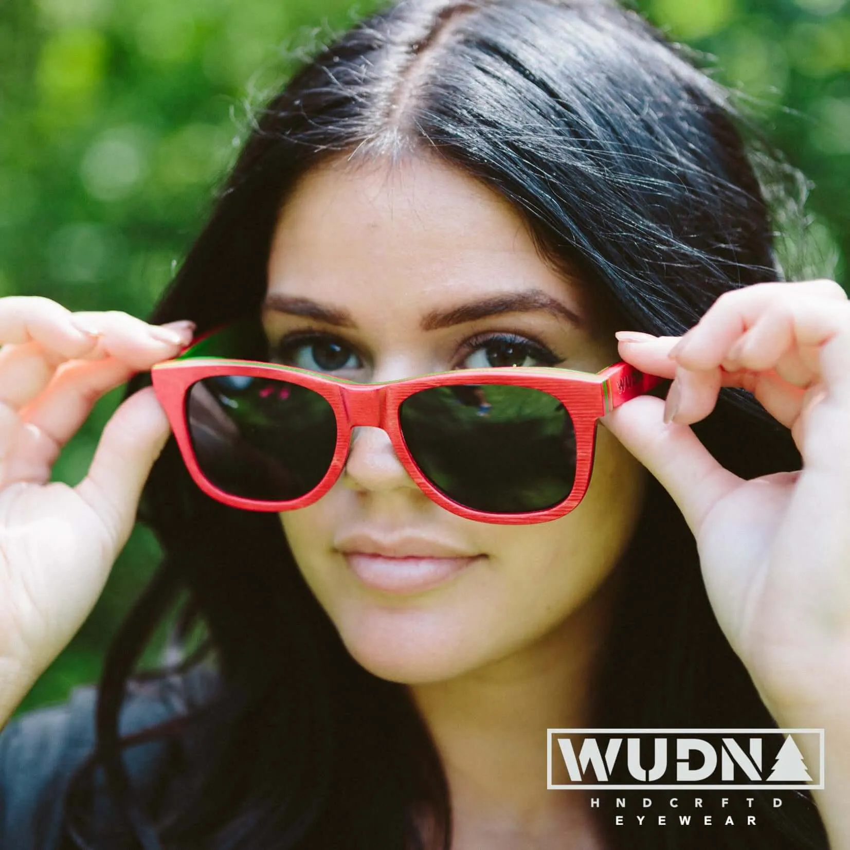 Recycled Skatedeck Bluntslide Red Sunglasses by WUDN