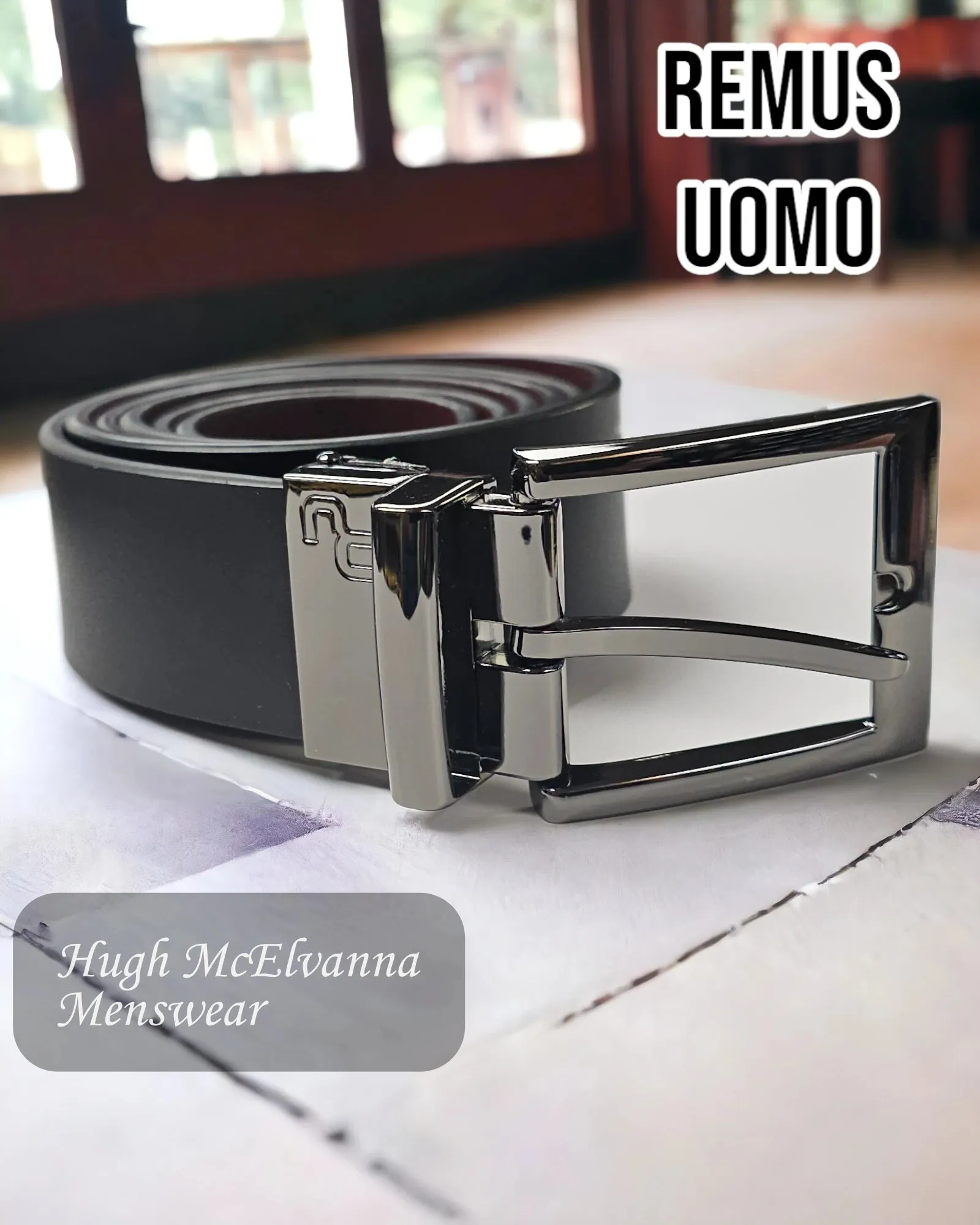 Remus Uomo Dk. Brown Reversible Belt - 70717/48