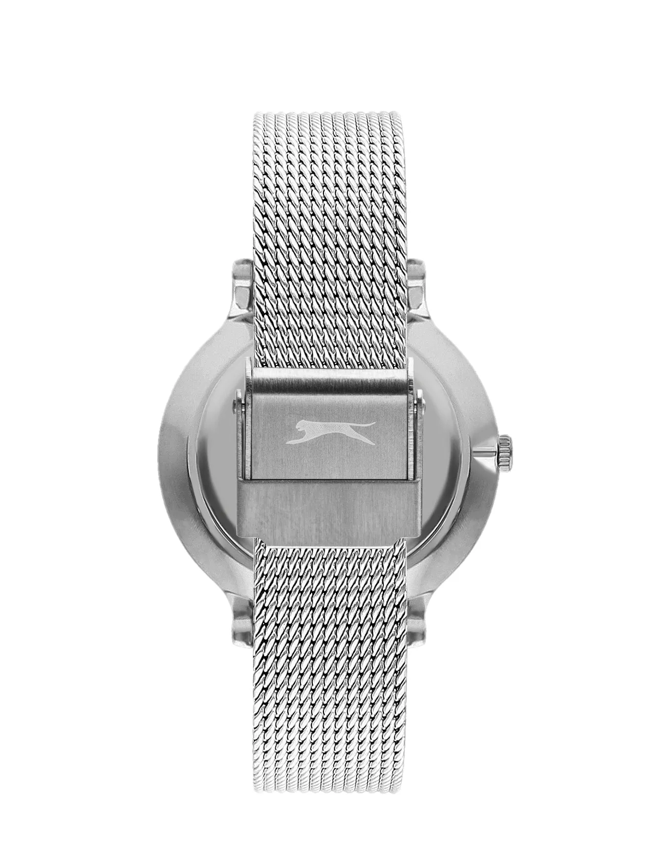 Slazenger SL.9.1823.2.01 Quartz Female Mesh Silver Band Silver Dial Watch