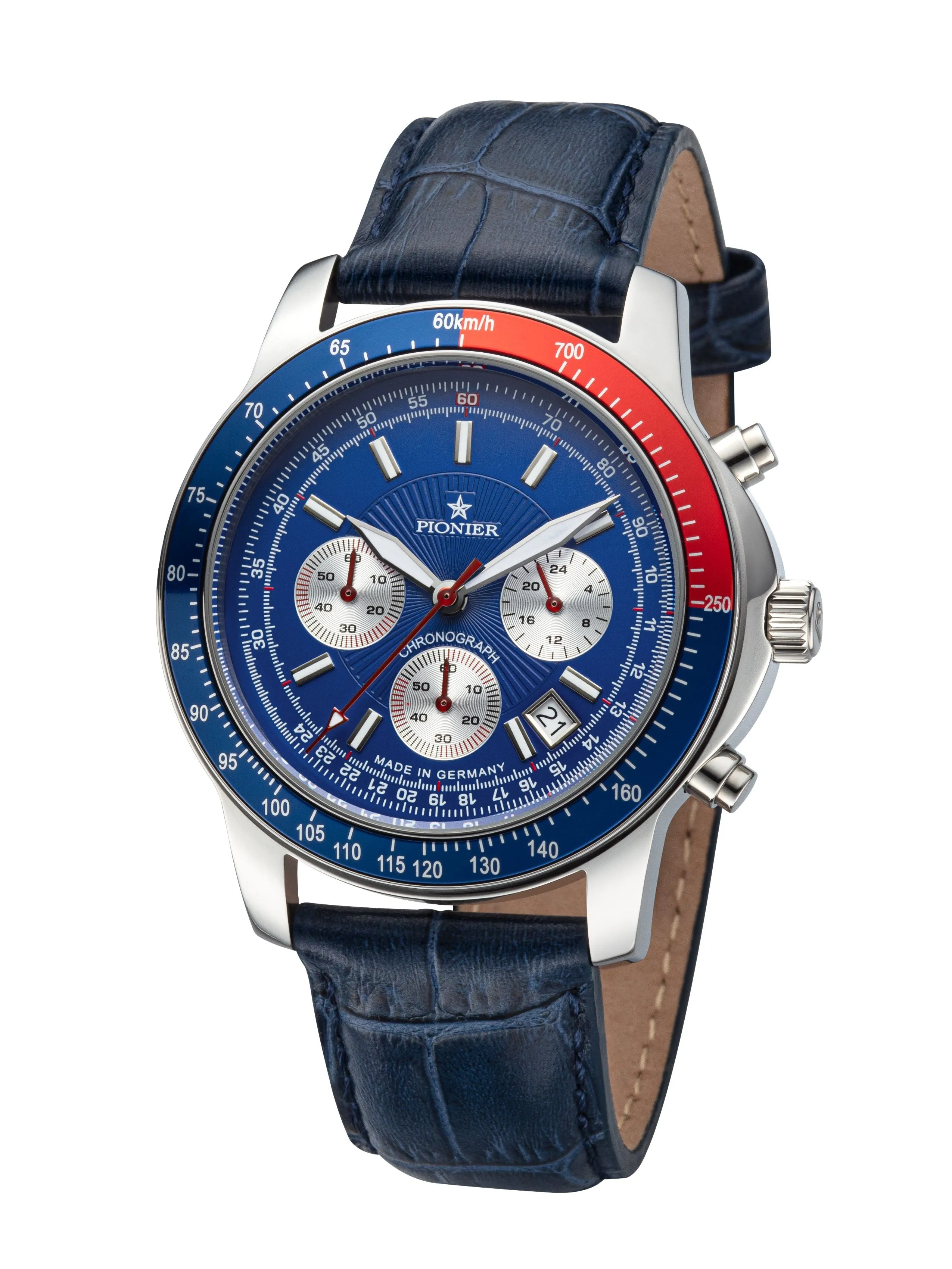 Tirona- Chronograph- GM-550-3 Silver- Pionier, Germany