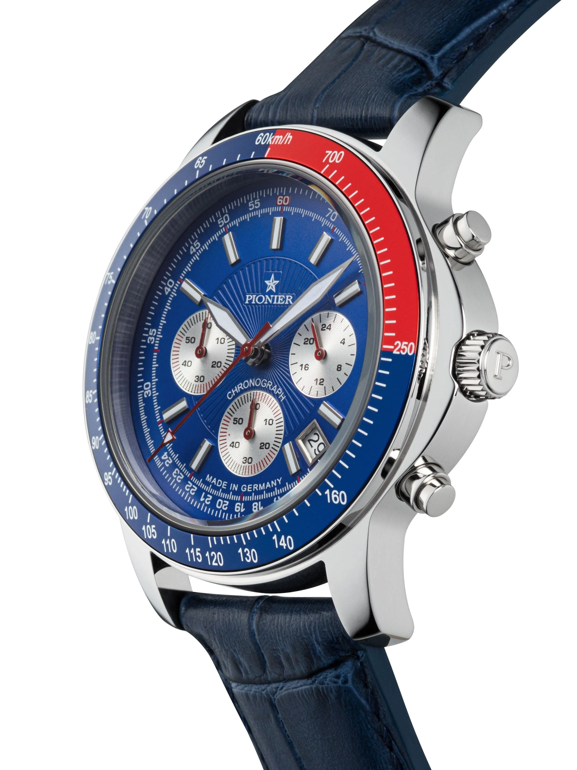 Tirona- Chronograph- GM-550-3 Silver- Pionier, Germany