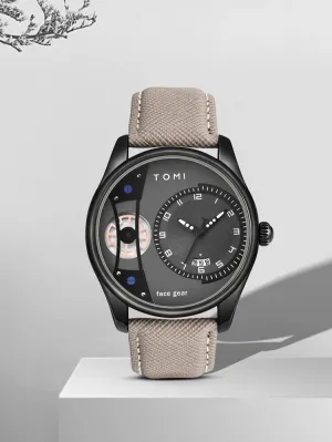 TOMI T-105 Face Gear Dual Strap Luxury Watch