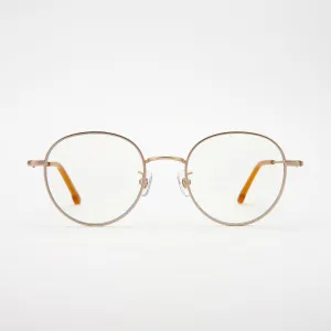 Ward Eyewear Blue Light Blocking Glasses in Baron Satin Gold