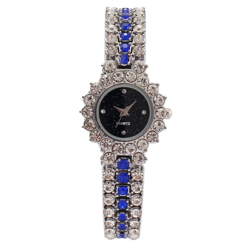 Women's Watches Colored Diamond Bracelet Fashionably Diamond-Set British Watches